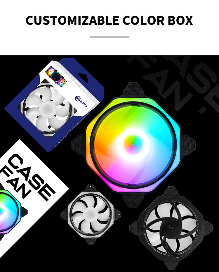 TrueNort Pc Case Fan 120mm RGB 6Pin 12V 3W White, Single Fan | MF-120-02 TrueNort Pc Case Fan 120mm RGB 6Pin 12V 3W White, Single Fan | MF-120-02